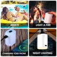 thumbnail image 3 of Mini Air Pump 1200mAh Wireless Small Electric Air Pump Multifunctional Portable Inflator Pump with 4 Nozzles LED Camping Light Air Mattress Pump Air Compressor Pump 3 Modes for Air Bed, 3 of 10