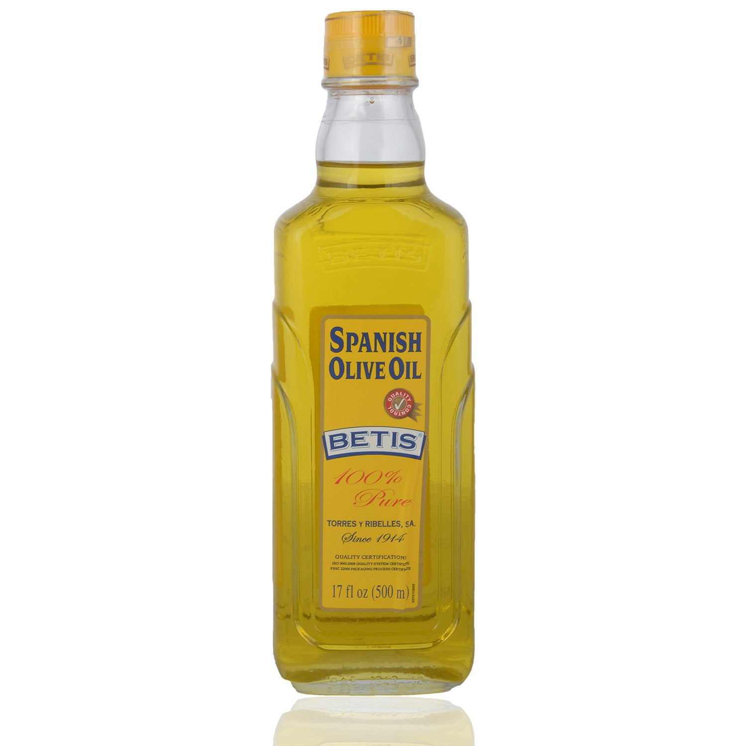 Betis 100 Pure Organic Olive Oil 17OZ