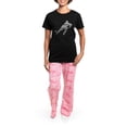thumbnail image 4 of CafePress - Hockey Languages Typography Pajamas - Women's Short Sleeve Print T-Shirt and Pants Dark Cotton Pajama Set, 4 of 7