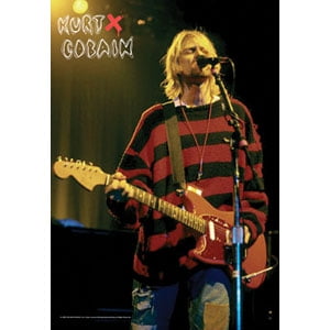 red black sweater kurt cobain