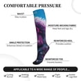 thumbnail image 3 of Lsque Hip-Hop Glasses Gorilla Pattern Sport Compression Socks for Men & Women 15-20 mmHg Knee High Nurse Pregnant Running Medical and Travel Athletic, 3 of 6