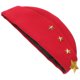 thumbnail image 3 of GAXIRE Sombrero de baile marinero, espectáculo de danza cuadrada, abanico de velero, azafata, barco, boinas de cuatro estrellas de otoño, gorra militar (roja), 3 of 4