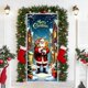 thumbnail image 4 of Cortina navideña para puerta con decoración de Papá Noel | Cortina de tela de poliéster para decoración navideña, 4 of 6