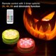 thumbnail image 2 of Paquete de 4 luces Led de calabaza para Halloween, luces Jack-o-lantern con pilas, luces de calabaza que cambian de Color a prueba de agua con temporizador/remoto Feliz Sencillez, 2 of 5