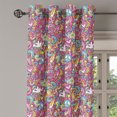 thumbnail image 2 of Ambesonne Groovy Grommet Curtain, Funky 60s Fun Retro, 50" x 108", Multicolor, 2 of 6