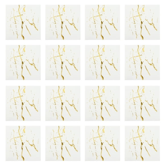 EeaseMX Paquete de 20 servilletas decorativas para cena, desechables, con diseño de marmoleado, para fiestas, bodas, baby showers y fiestas navideñas (doradas).