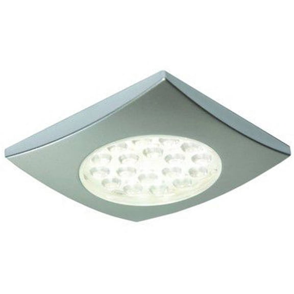 Transolid Sensio SA9007HDALWH HD LED 24V 1.25W Aluminum Square Surface Puck Light, Cool White