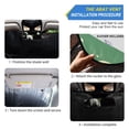 thumbnail image 2 of ALAZA Art Easter Eggs Windshield Sun Shade Car Foldable Sun Visor Block UV Rays Protector 57"x31.5", 2 of 8