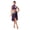 Purple, variant on Womens 2-Piece Dance Outfits for Figure Skating Lyrical Dance Crop Top and Mesh Briefs Skirt White M