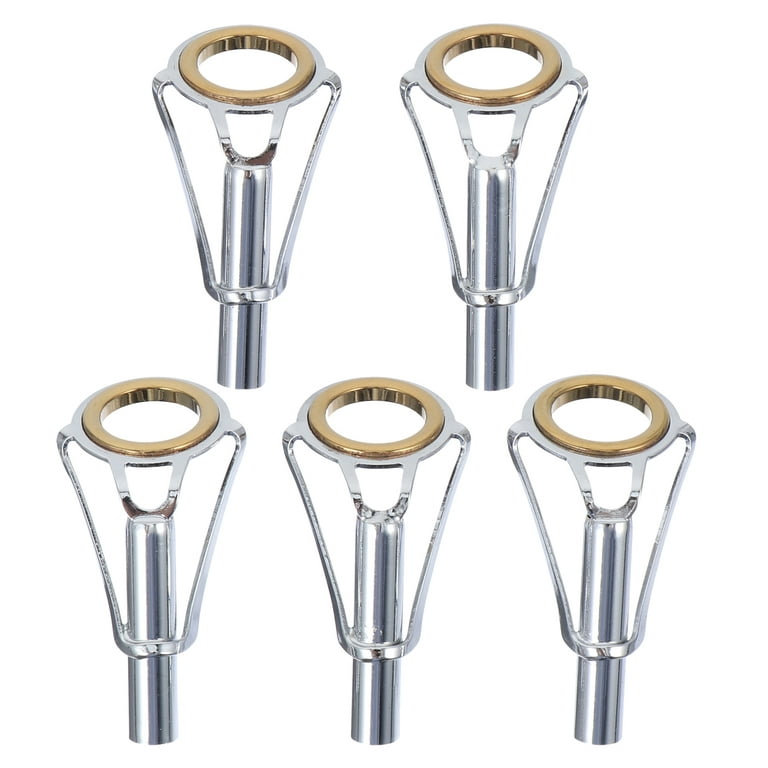 5pcs Fishing Rod Guide Ring Stainless Steel Baitcasting Rod Guide Fishing Supply, Men's, Size: 2.5X1.6X0.55CM
