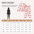 thumbnail image 5 of Uemuo Pink Hearts1 Pattern Womens Pajama Sets,PJ Set for Women,Pajamas for Women Logo,Long Sleeve Pajama Set for Women,Soft Long Sleeve Top With Pants-Large, 5 of 9