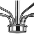 thumbnail image 5 of Bonita Collection Six-Light Polished Chrome White Linen Fabric Shade Luxe Chandelier Light, 5 of 5
