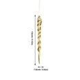 thumbnail image 5 of Gymnture 12Pcs Twisted Clear Icicle Ornaments for Xmas Tree - Golden, 5 of 10