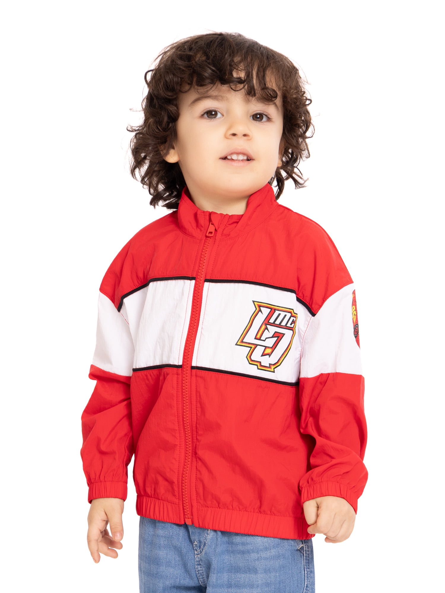 Pixar Cars Toddler Full Zip Jacket with Long Sleeves, Sizes 12M-5T