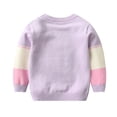 thumbnail image 3 of GYRATEDREAM Autumn Winter Warm Outfits Baby Girl Cute Long Sleeve Knitted Sweater Pullover Top, 3 of 6