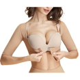 thumbnail image 2 of Corsé fino con soporte para el pecho para mujer, accesorio de corrección de soporte superior con hebilla de tres filas de leche, ropa cruzada en el brazo y en la espalda, 2 of 2