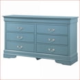 thumbnail image 4 of Dressers Traditional Teal No Assembly Ample Storage 33"H x 57"W x 16"D | Teal | Particle Board, 4 of 6