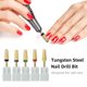 thumbnail image 3 of Brocas para uñas de acero de tungsteno de 3/32 '' Brocas para pedicura y manicura Brocas de repue Irfora Brocas, 3 of 7