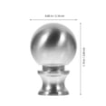 thumbnail image 2 of HAMPPLIES 2Pcs Finials for Lamps in Zinc Alloy with Anti-Rust Technology for Home, 2 of 8