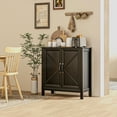 thumbnail image 2 of HOMCOM Armoire de Rangement, Buffet Bahut avec Tablette Réglable, Noir, 2 of 10