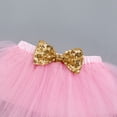 thumbnail image 6 of IBTOM CASTLE Baby Girls Donut One Half 1st/2nd Birthday Outfit Sweet Romper Tutu Dress Leggings Princess Skirt Clothes Set 2 Years Donut Gold-two, 6 of 8