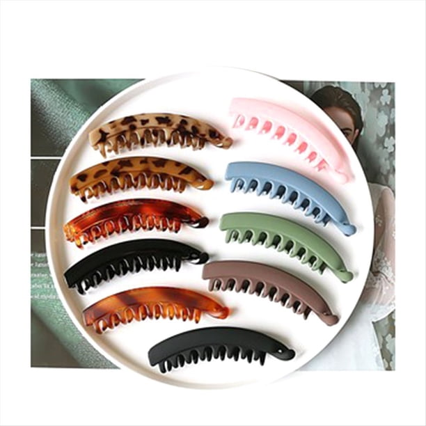 10 Pinzas para el Cabello para Mujeres: Pinzas Antideslizantes para Cabello Grueso y Fino, para Coletas y Peinados (10 Colores)