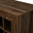 thumbnail image 5 of Walker Edison Farmhouse Glass Door TV Stand, Dark Walnut, 5 of 10