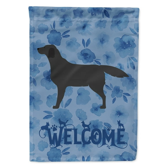 Carolines Treasures CK6135CHF Black Labrador Retriever Welcome Flag Canvas House Size Large multicolor