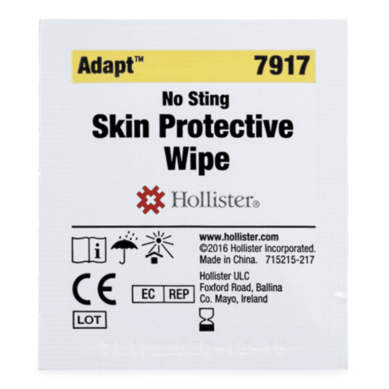 Hollister Adapt Skin Protective Wipes, 50 Count, Shields Skin from