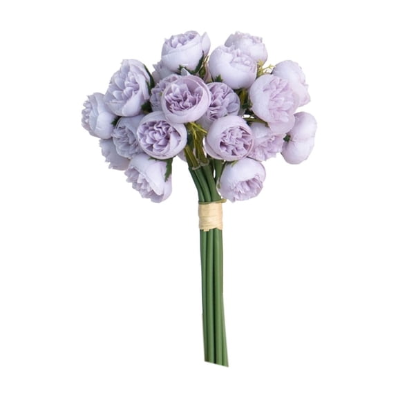 TACILIP Artificial Flowers, 27 Head Simulation Flowers, a Small Bouquet of Tea Roses Hand-helds Flowers Decorated with Fake Flowers in the Living Room, Gifts for Her