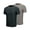 Black/Grey, variant on Little Donkey Andy Men's Performance Base Layer Wicking Active Short Sleeve T-Shirts 2 Pcs Black/Black M