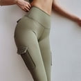 thumbnail image 5 of Workout Leggings with High Waist, Buttery Soft No See-Through Sports Jogging Pants Breathable Quick Dry Pants, 5 of 6