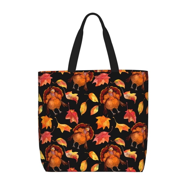 Easygdp Thanksgiving Turkey 1 Bolsa Tote para Mujer, Bolso de Hombro para Trabajo, Playa, Viajes, Compras y Supermercado