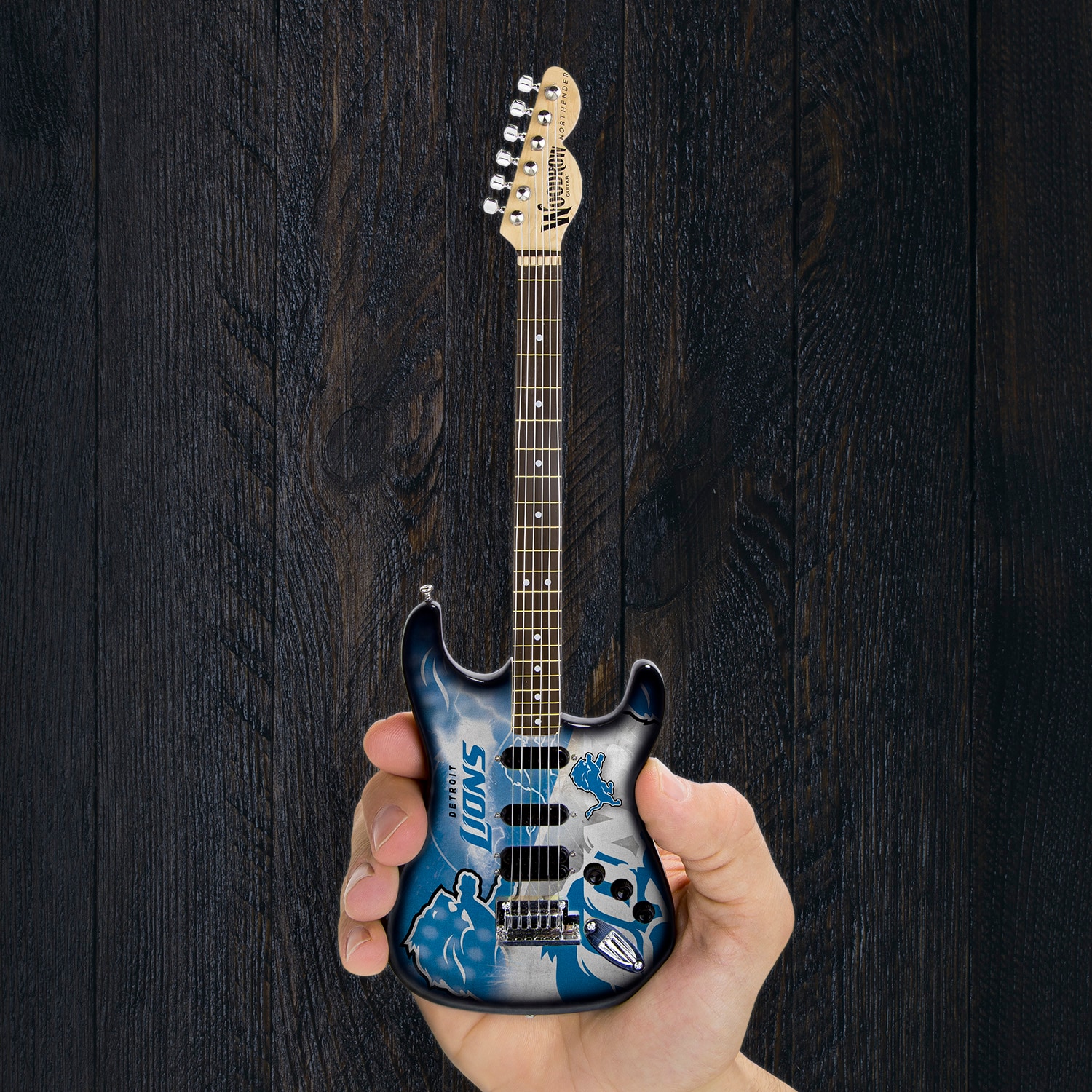 Detroit Lions NFL Mini "NorthEnder" Guitar