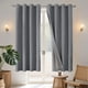 thumbnail image 1 of Cortinas Blackout Joydeco Burg 160x160 cm 2 Paneles Gris Claro, 1 of 9