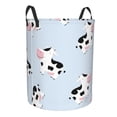 thumbnail image 2 of Balery Cute Farm Cow Round Laundry Basket with Handles Waterproof Freestanding Laundry Hamper for Clothes Toys in the Dorm and Family-Small, 2 of 8