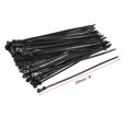 thumbnail image 3 of 8 Inches Mount Head Cable Zip Ties Screw Hole Nylon Black 120 Pack, 3 of 5