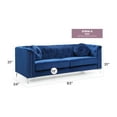 thumbnail image 2 of Glory Furniture Pompano Velvet Upholstered Sofa in Navy Blue, 2 of 7