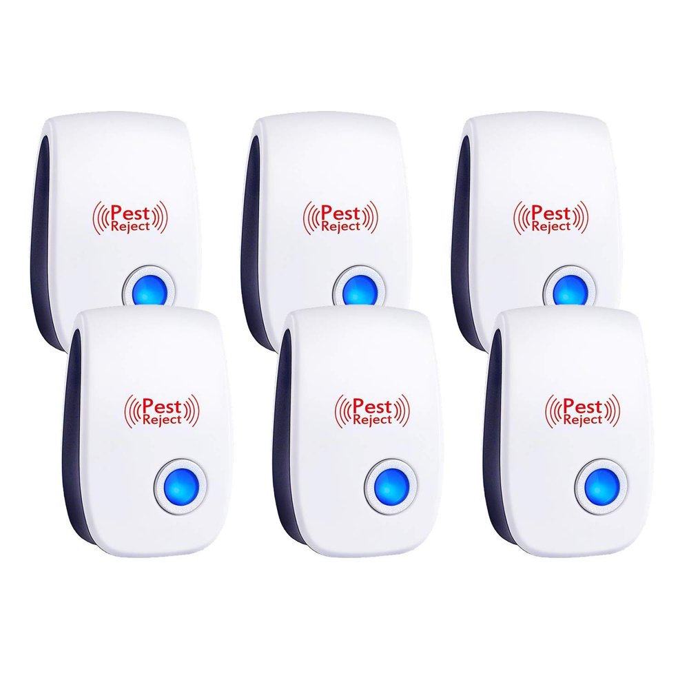 Ultrasonic Pest Repeller, 2018 Pest Control Set of 6Packs Electronic Plug in Repellent Indoor