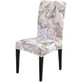 thumbnail image 3 of Ink Chair Covers for Dining Room Set of 4,Spandex Stretch Dining Room Chair Cover,Removable Washable Kitchen Parsons Chair Covers Seat Slipcovers, 3 of 6