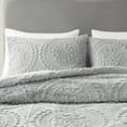 thumbnail image 3 of Better Homes & Gardens 3-piece Grey Embroidered Faux Fur Comforter Set, Full/Queen, 3 of 6