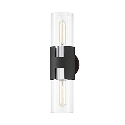 Troy Lighting Amado - 2 Light Wall Sconce in Modern Style-17 Inches Tall and 4.75 Inches Wide-Silver Finish