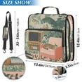 thumbnail image 2 of FORMRS Zipper Binder with Shoulder Strap 2-inch Ring 500 Sheet Capacity File Bag, Pink and Green Cat, 2 of 5