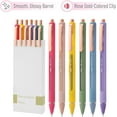 thumbnail image 4 of Mr. Pen- Retractable Gel Pens, 6 Pack, Black Ink Gel Pens, Vibrant Barrels, 4 of 9