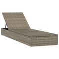thumbnail image 3 of vidaXL Sunbed with Cushion Outdoor Patio Daybed Wicker Furniture Poly Rattan, 3 of 9