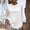 A06 White, variant on Linen Basic Sweatshirt for Women Crewneck Three Quarter Lantern Sleeve Loose Fit Soft Comfy Daily Pullover