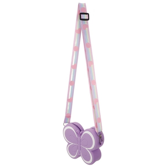 ibasenice Butterfly Silicone Crossbody Bag Light Girls Purse 1 Set