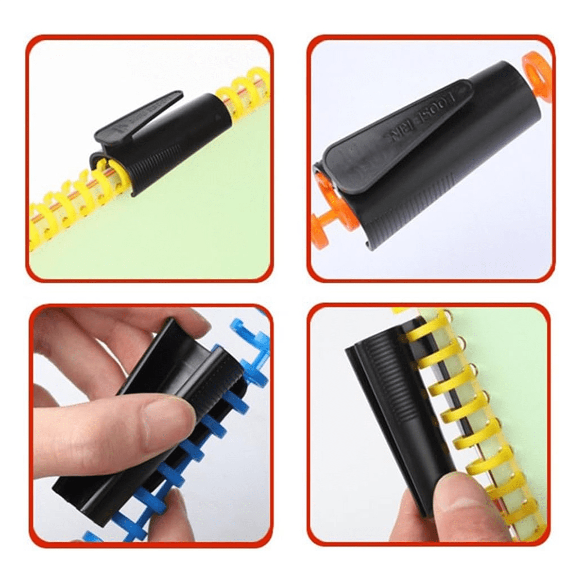 30 Hole Punch Binding Machine, Hand Push Loose Leaf Hole Punch, A4 A5 A6 A7 B5 B6 B7 Book Binder Notebook Spiral Binding