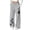 Gray, variant on Girls Wide Leg Sweatpants with Pockets, Cat Paw Print Elastic Waist Loose Fit Fleece Lined Drawstring Relaxed Casual Bottoms for Daily Wear Light Blue Size 7-8