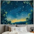 thumbnail image 2 of AWERP for Living Room Bedroom Dorm Decoration Hanging Tapestry Starry Night Painting, 2 of 6